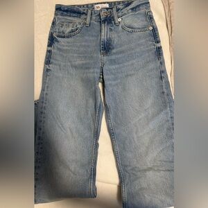 FULL LENGTH TRF MID-RISE WIDE LEG JEANS